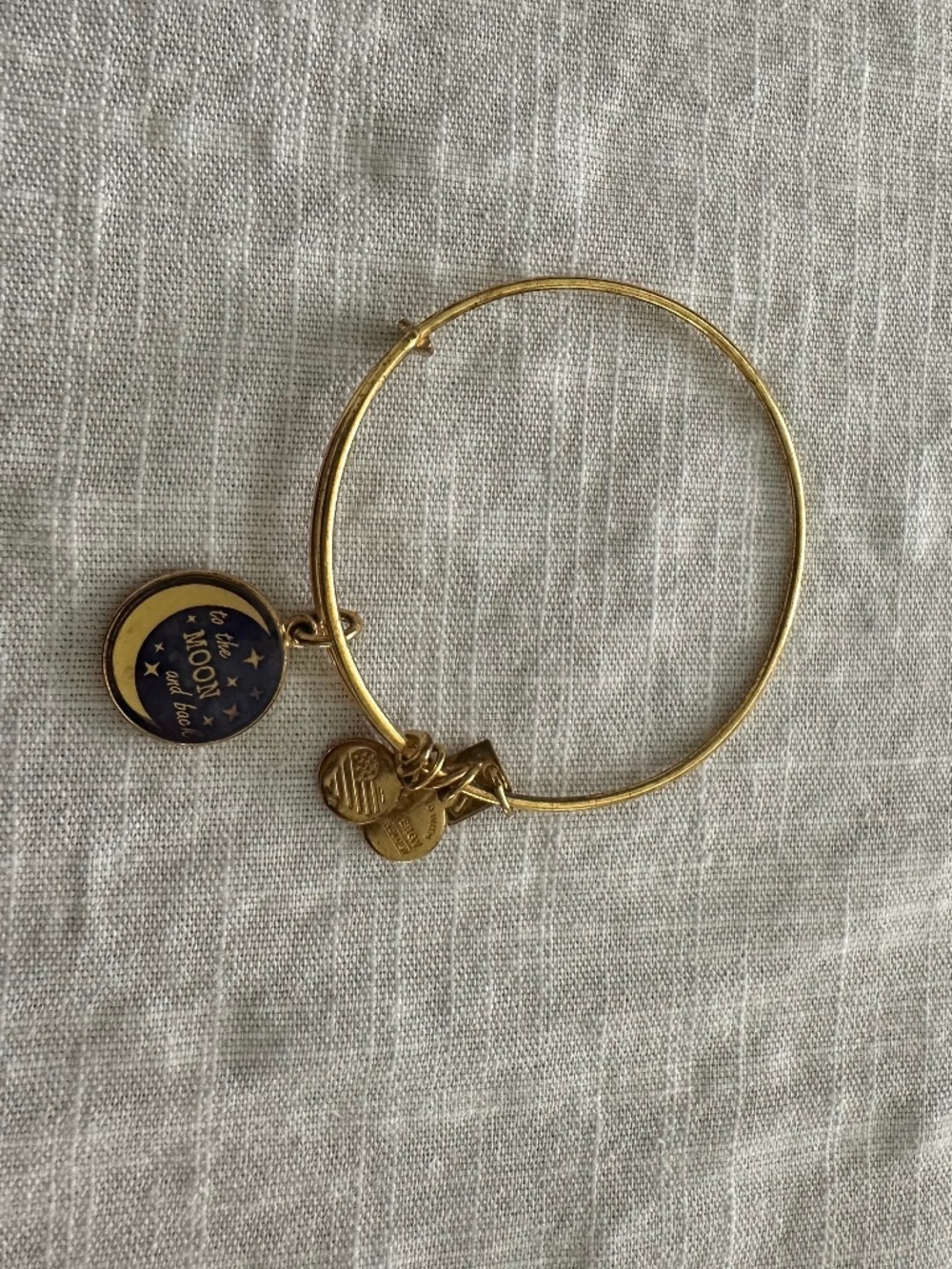 Alex and Ani Love you to the Moon and back Sapphire bracelet